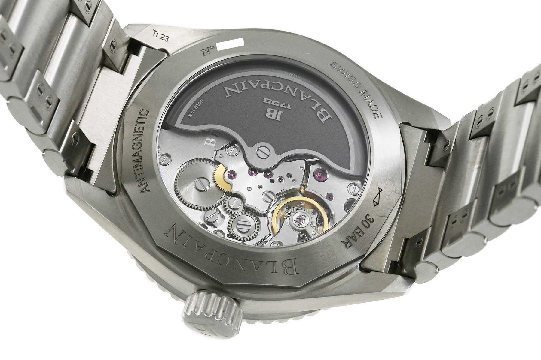ブランパン Blancpain フィフティ ファゾムス 5000-1210-G52A【'22年購入】チタン × セイルキャンバス  メンズ / 39018【腕時計】